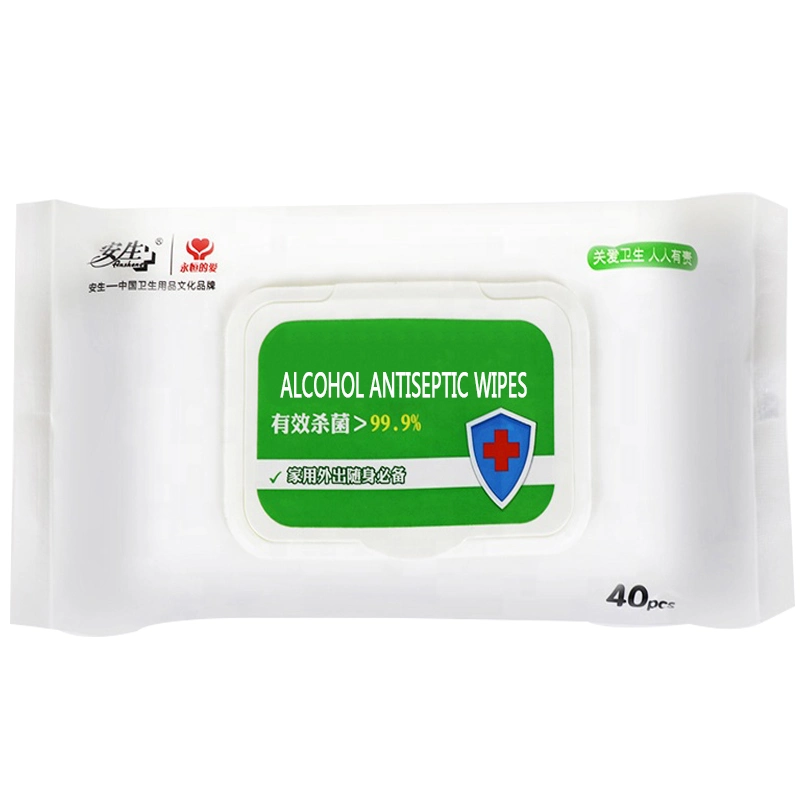 Sanitizing Antibacterial 30 Counts Fresh Scent Antibacterial Wet Tissue Antiseptic Wet Wipes