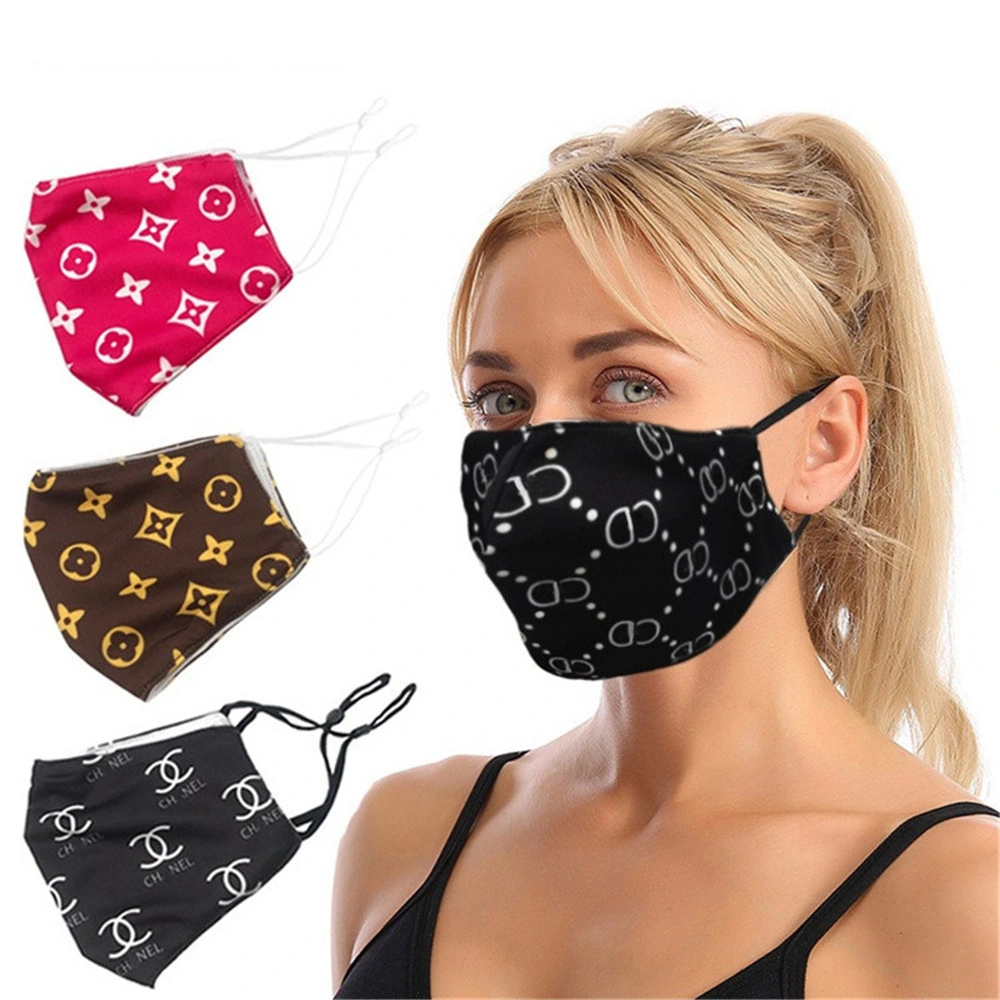 Louis Superme Guccu Designer Face Mask Fashion Fabric Cloth Reusable Wahable Designer Mask LV Gg Vendor Inspired Famous Brand 3 Ply Designee Custom Luxury