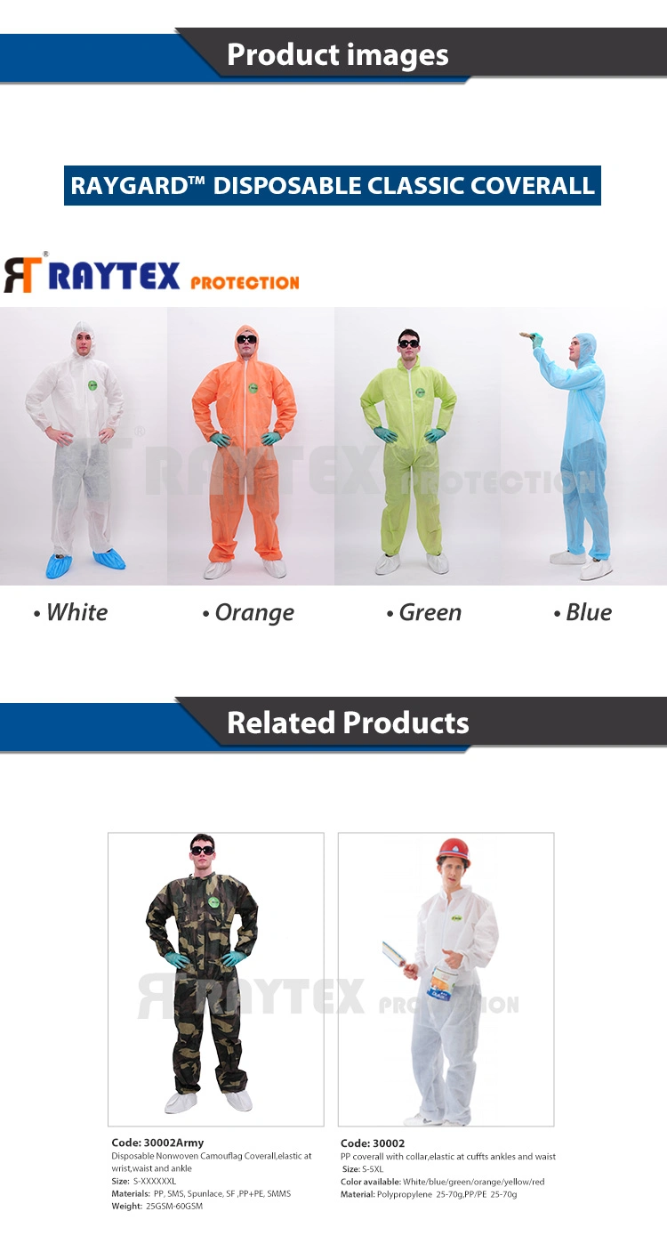 Dust-Proof Type 4/5/6 Waterproof Anti-Static Microporous Disposable Taped Protective Clothing