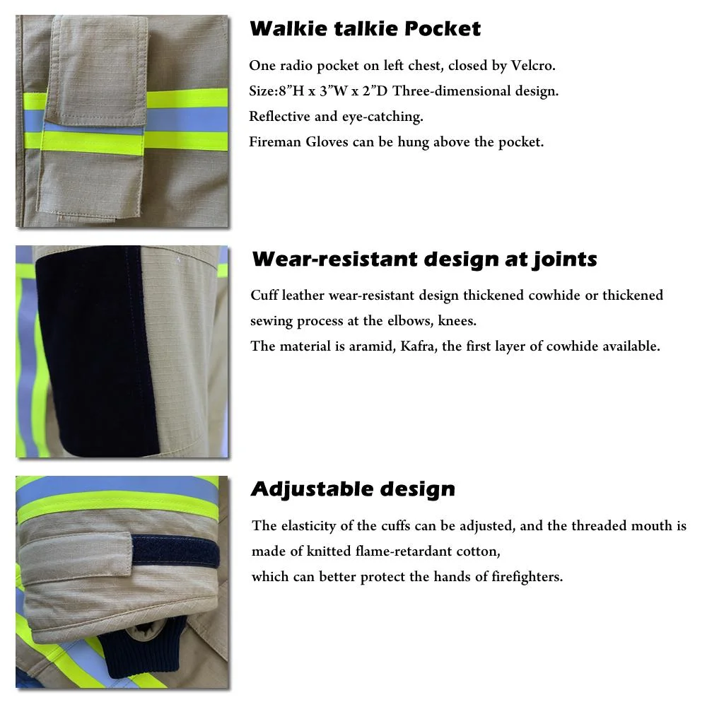 Fireman Suit/Fire Retardant Suit/Firefighter Uniform/Firefighting Jacket/Fire Protective Suits/Turnout Gear