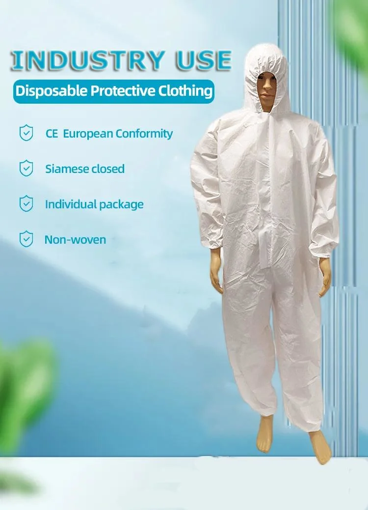 Sale Services Coverall Safety Clothing CE Type 5/6 Material Coverall Uniform Protective Clothing