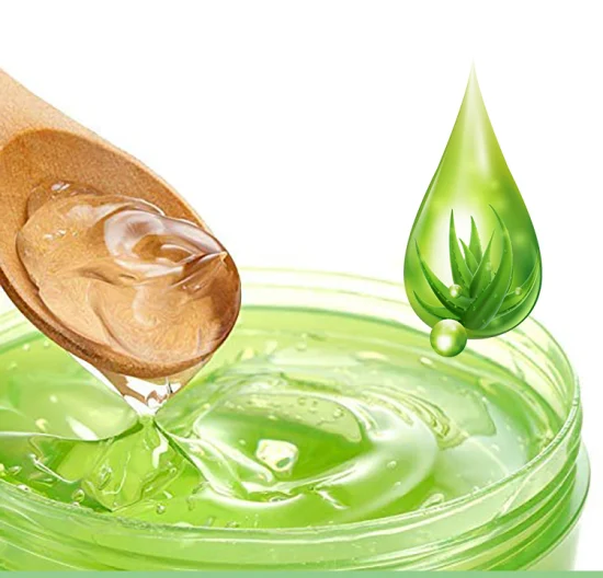 Alta calidad 99% Aloe Vera Gel calmante hidratante Gel desinfectante para manos Gel facial 200ml