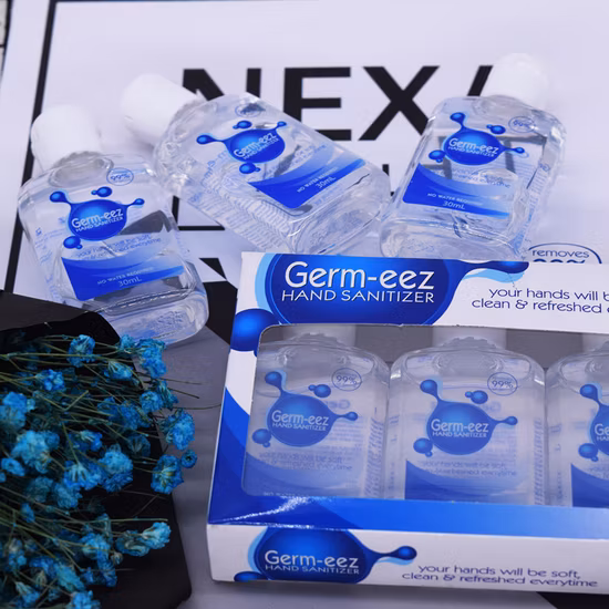 Gel de manos sin agua de etiqueta privada Pk3 Gel desinfectante de manos portátil