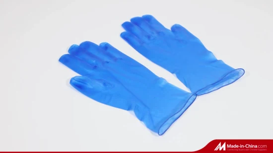 Guantes de examen de nitrilo desechables de goma de PVC protector de examen de seguridad de vinilo de látex al por mayor para uso médico